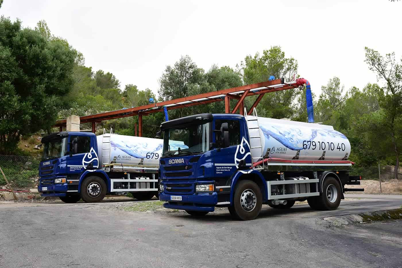 agenda al límite pensión Reparto de agua a domicilio en camión cisterna - Aguas de Son Berga